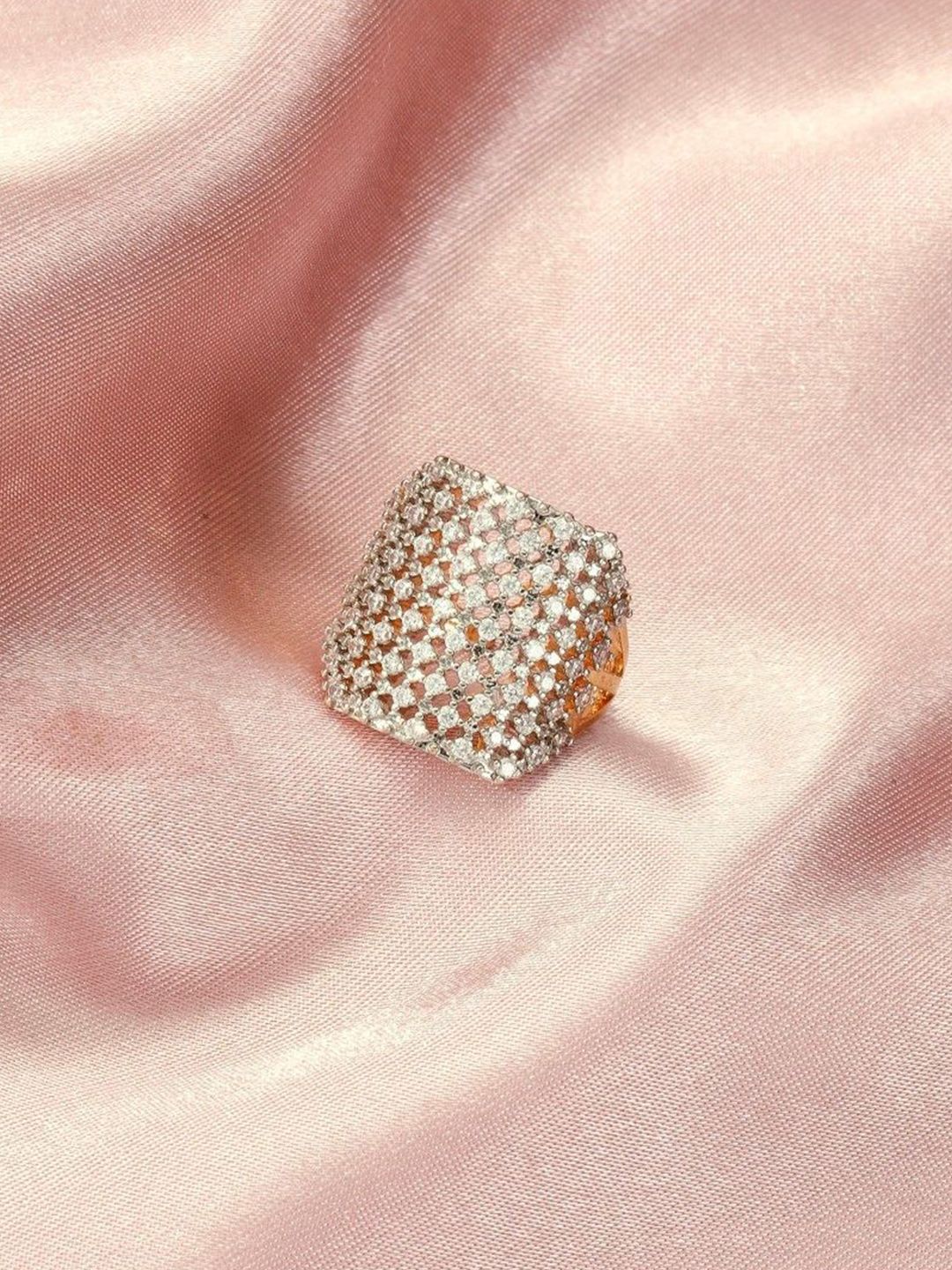 SALTY Maharani Gemstone Cocktail Ring For Women & Girls