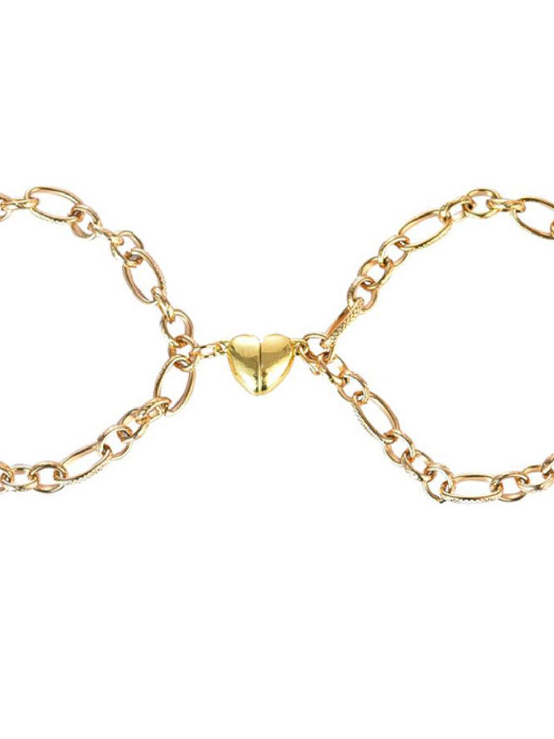 SALTY Pack of 2 Men Us Together Golden Magnetic Bands - Set Of 2