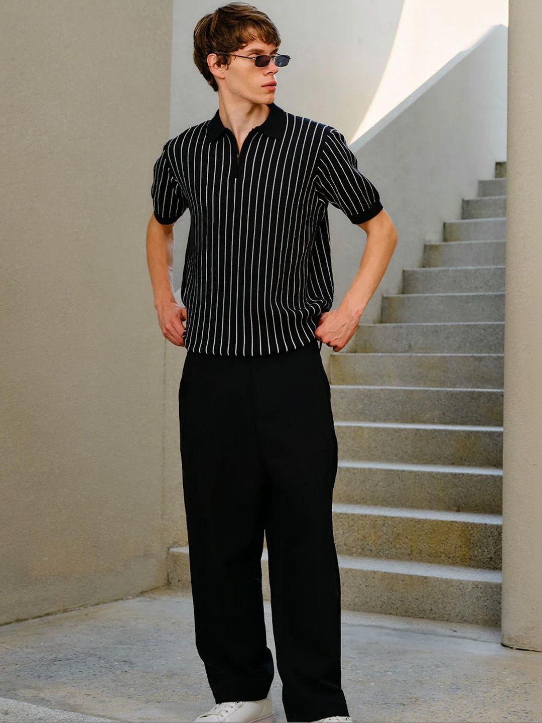 Men Polo Collar T-shirt