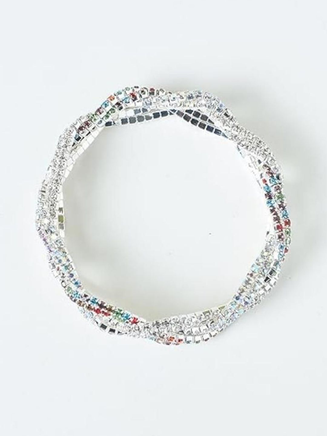 SALTY Women Artificial Stones Studded Stretchable Elasticated Bracelet