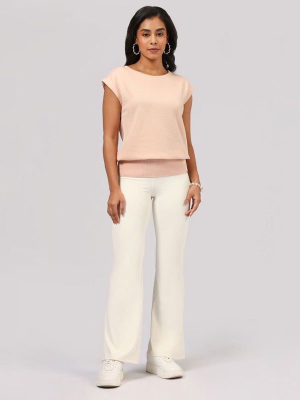 Extended Sleeves Pure Cotton T-shirt