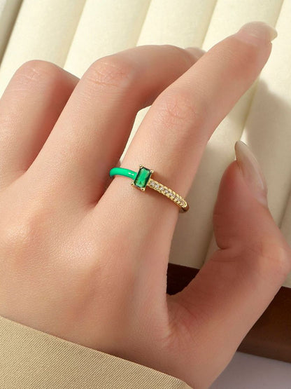 SALTY Stone Studded Finger Ring