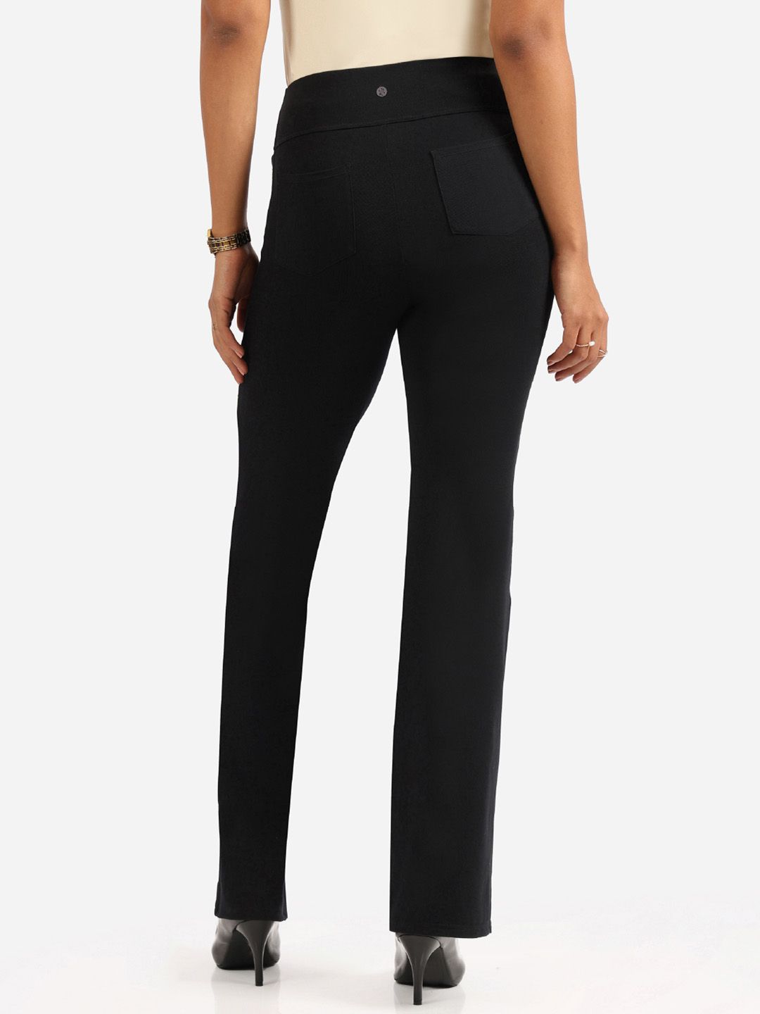 Women High Waist The Groove In Cotton Flare Track Pants