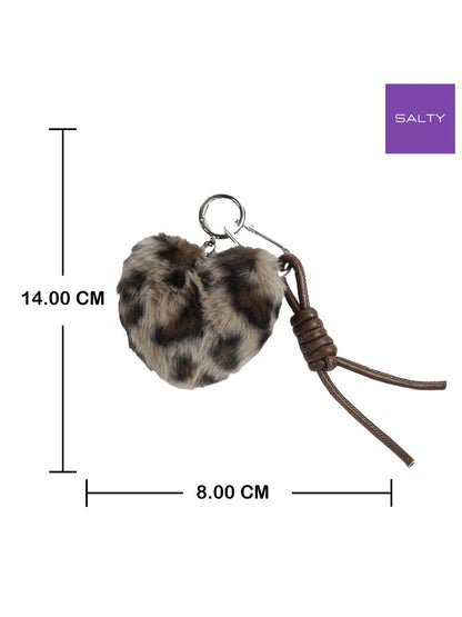 SALTY Fur Heart Bag Charm