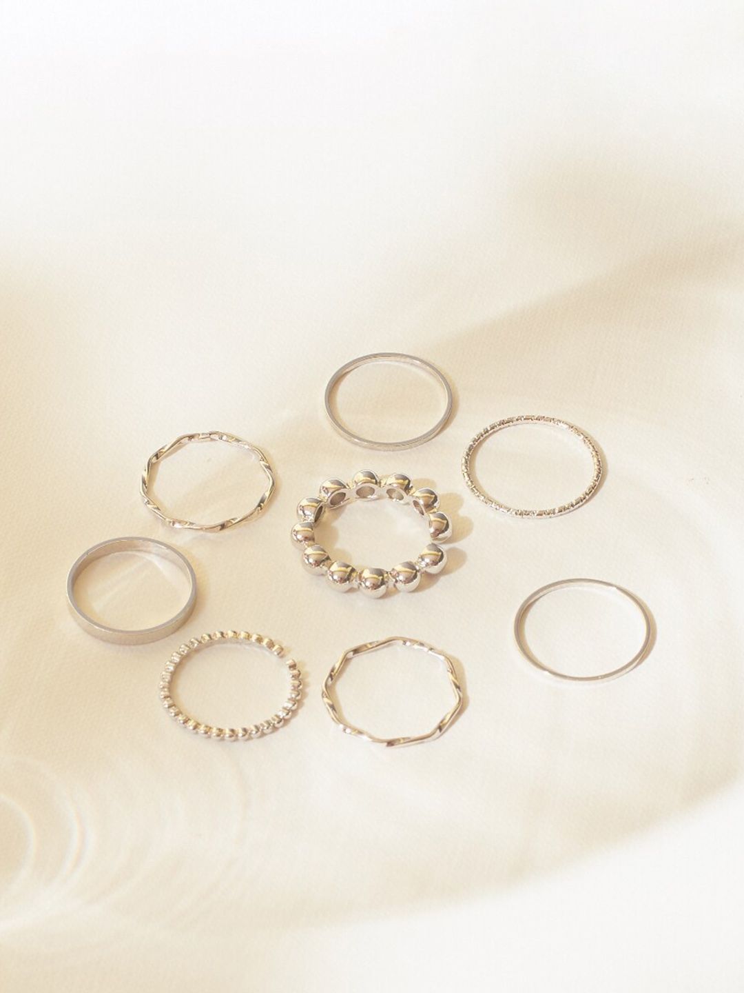SALTY Set of 8 Nested Whispers Rings