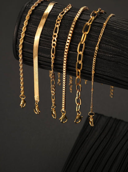 Women 6 Gold-Plated Armlet Bracelet