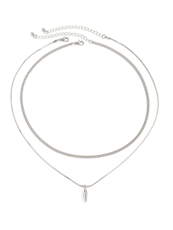 Silver-Plated Minimal Necklace
