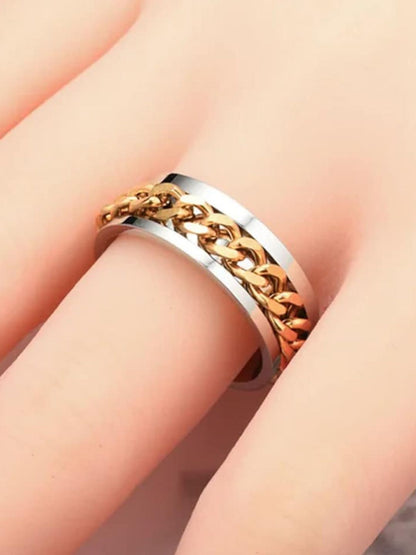 SALTY Men Stainless Steel Finger Ring