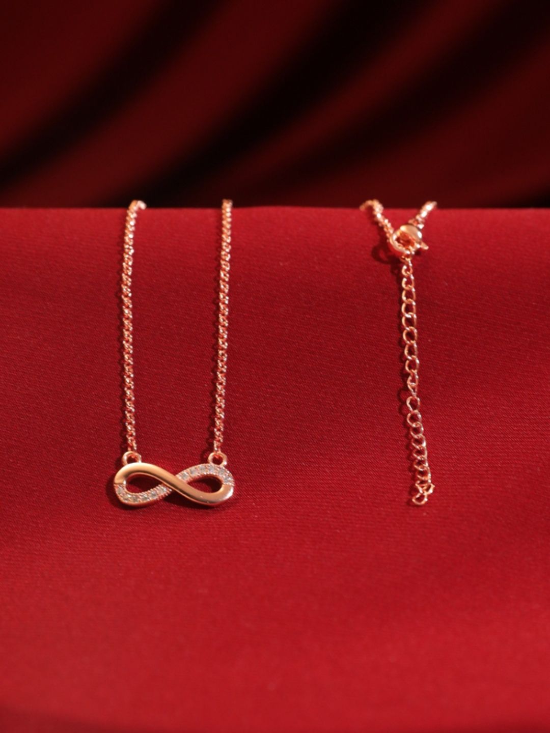 SALTY Rose Gold-Plated Eternal Connection Symbol Chain