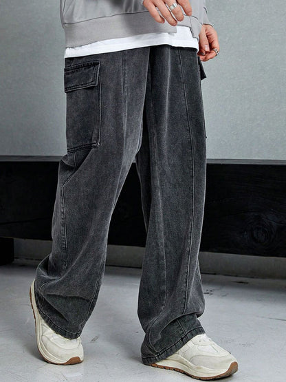 Men Low-Rise Stretchable Cargo  Jeans