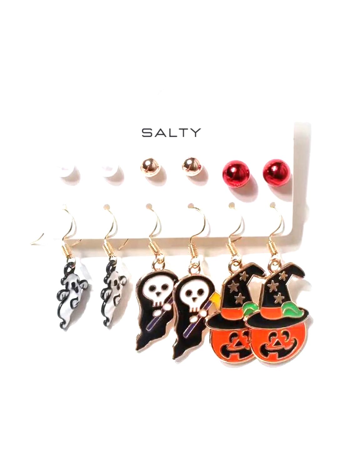 SALTY Set Of 6 Drop Earrings