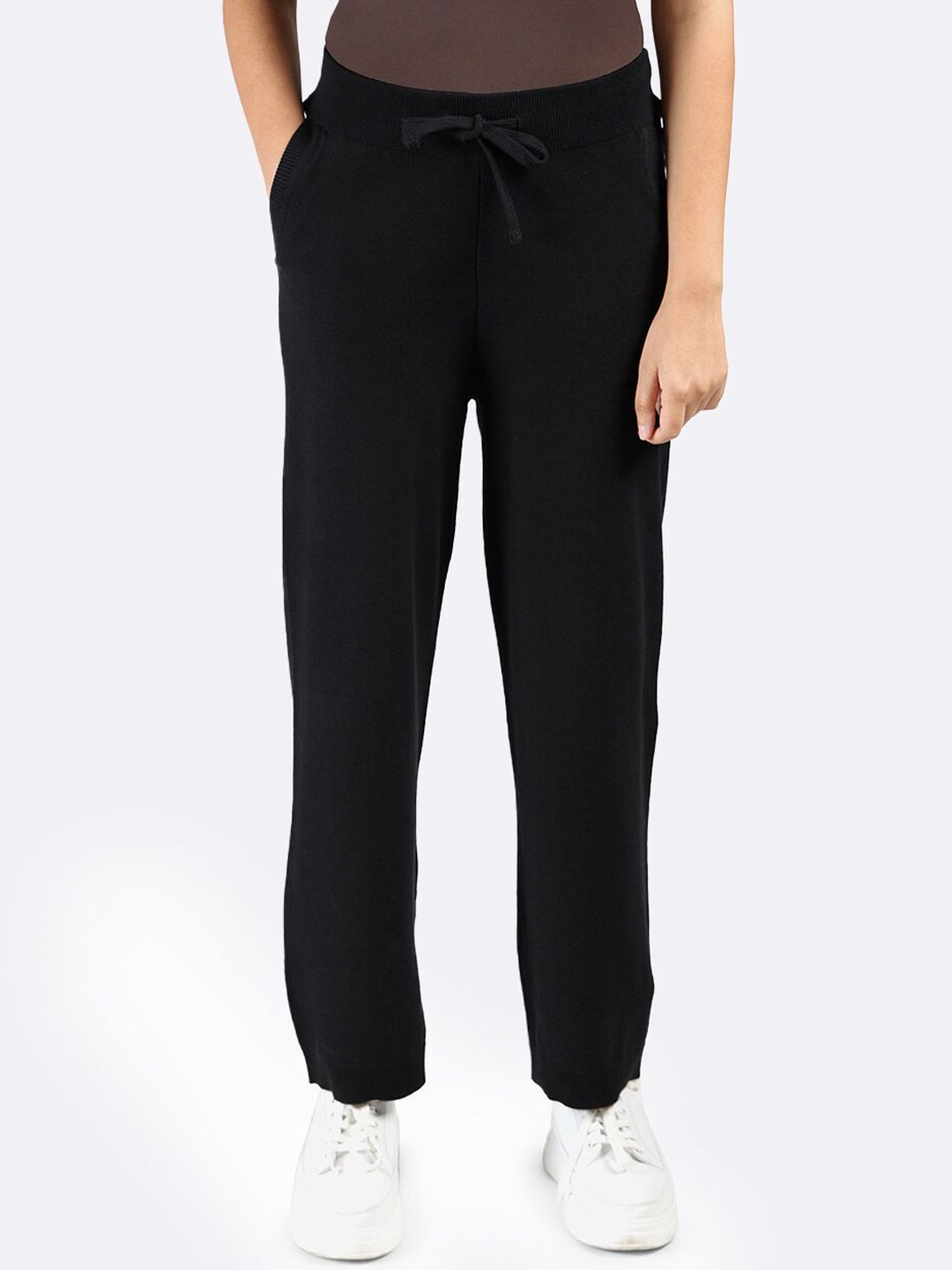 Women Move All Day Plus Size Relaxed-Fit Pure Cotton Trackpants