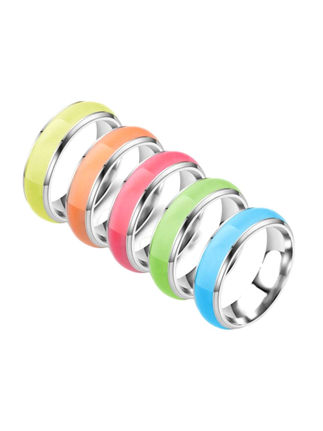 SALTY Men 92.5 Stainless Steel Aegean Icon Lush Band Ring