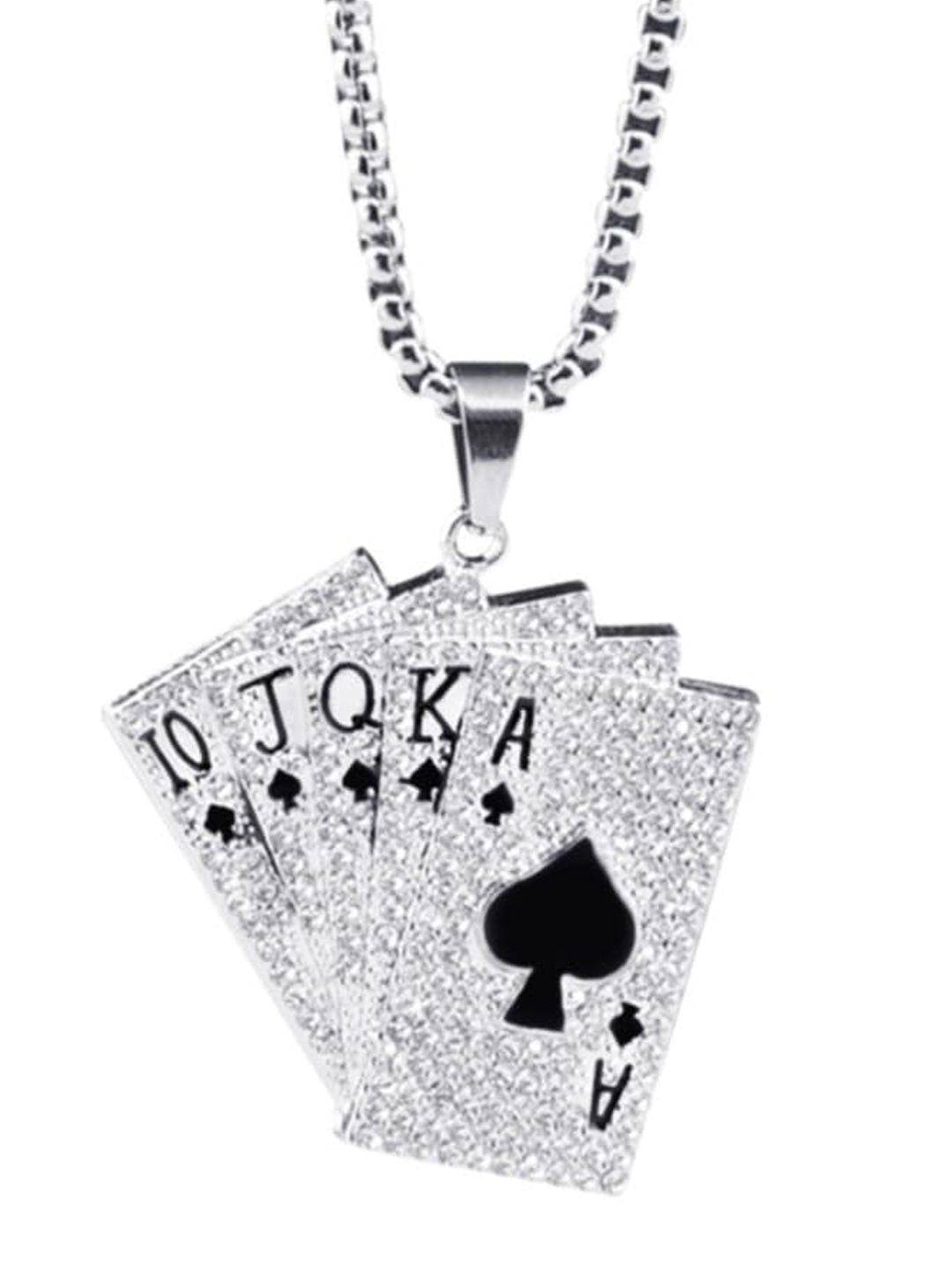 SALTY Men Quirky Cards Pendant with Chain