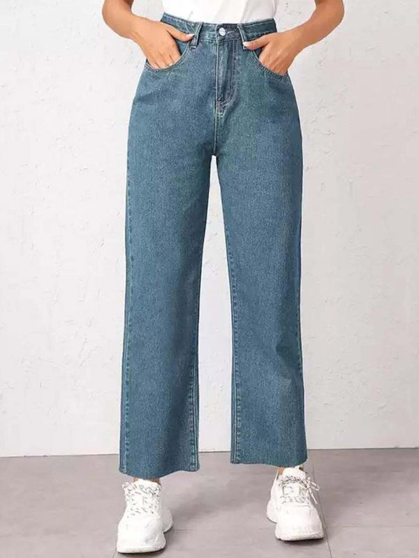 Women Straight Fit High-Rise Jeans