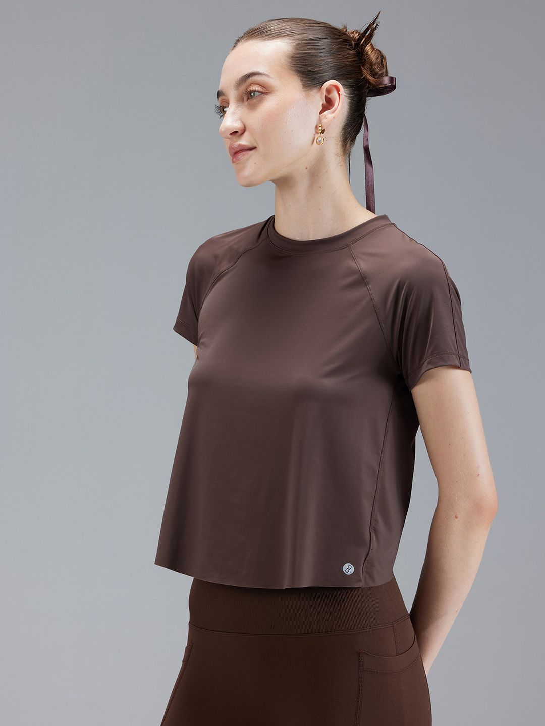 Brown Overlap Tee
