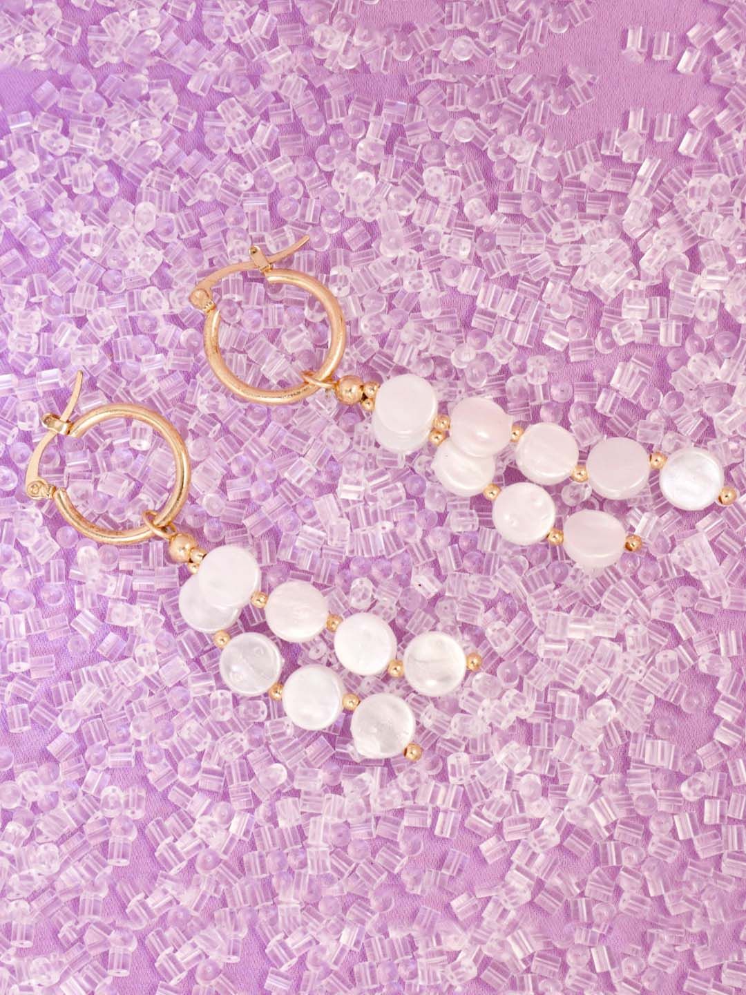 SALTY Gold-Plated Contemporary Tassel Drop Earrings
