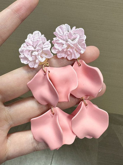 Floral Shaped Drop Earrings