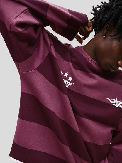 Printed plush sweatshirt