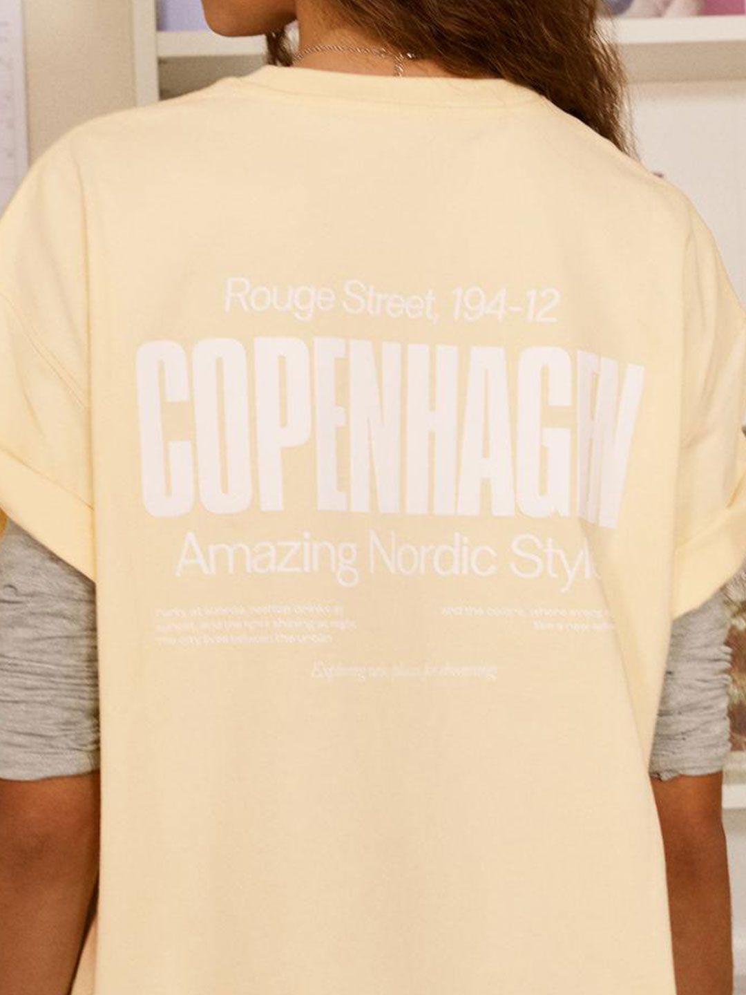 short sleeve print T-shirt
