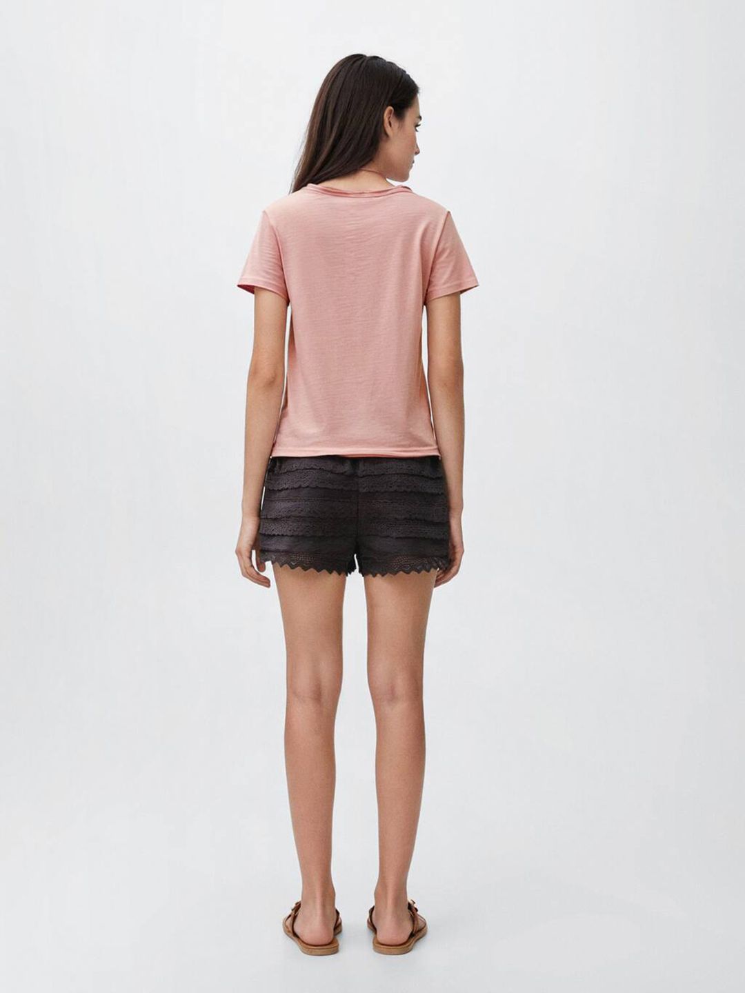 V-Neck Pure Cotton T-shirt