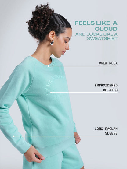 Women Round Neck Long Sleeves Sweatshirt