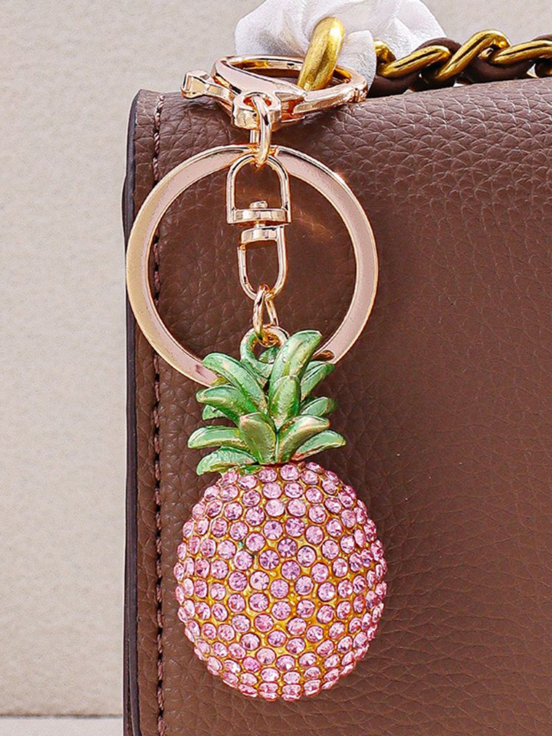 SALTY Pineapple Crystal Bag Charm