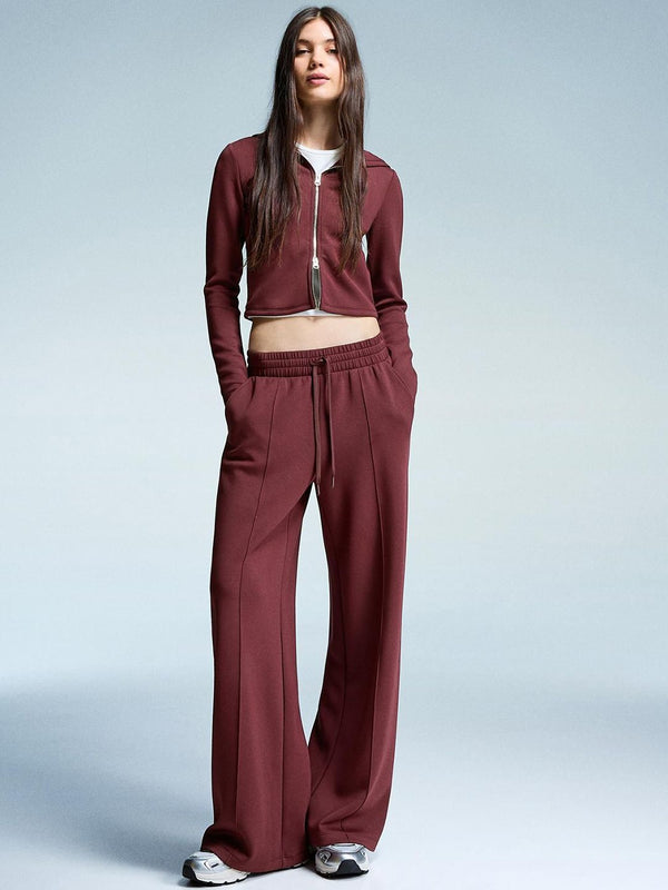 Soft modal blend zip-up hoodie