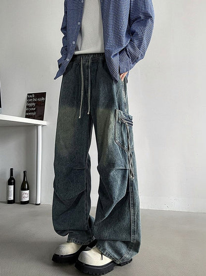 Men Baggy Mid-Rise Jeans