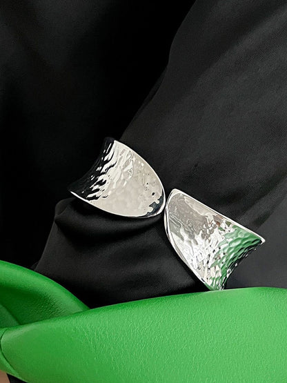 Silver-Plated Bangle-Style Bracelet
