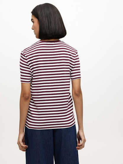 Striped Pure Cotton T-shirt