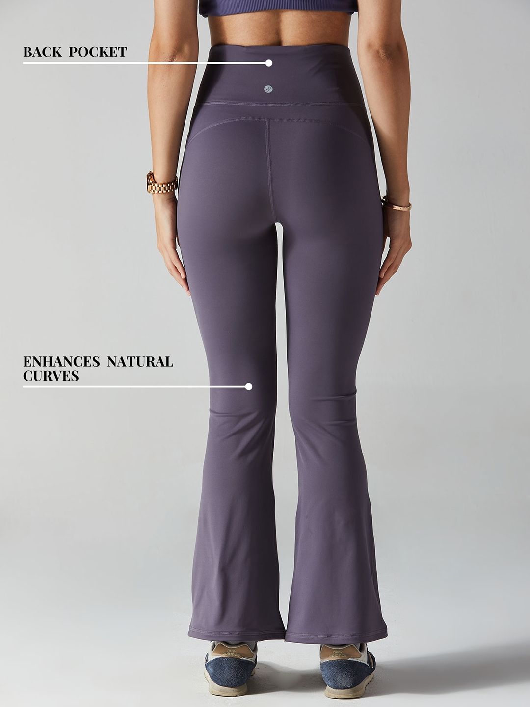 Mauve All-In Bootcut Leggings