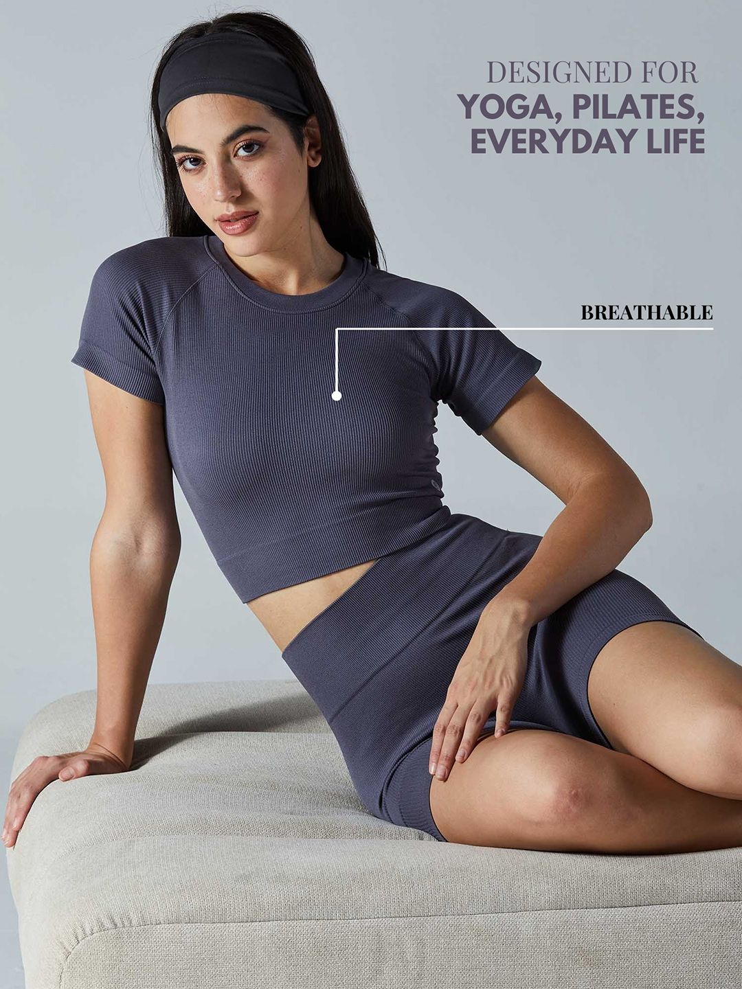 Ash Pulse Cropped T-Shirt