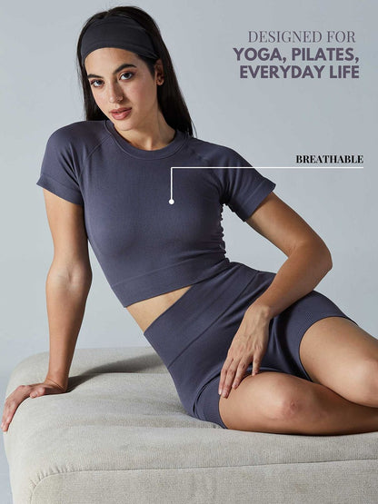 Ash Pulse Cropped T-Shirt