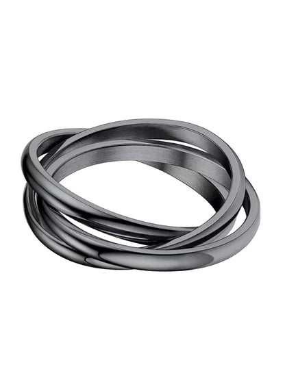 SALTY Stainless Steel Geometric Finger Ring