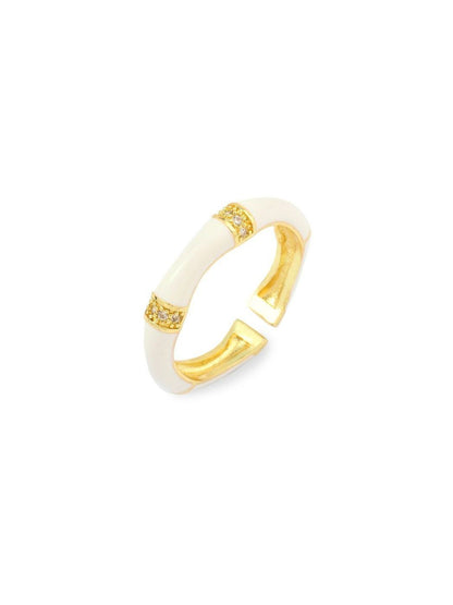 SALTY Stone Studded Honeyed Love Ring