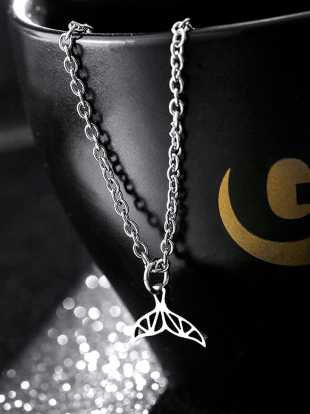SALTY Stainless Steel Contemporary Pendant With Chain