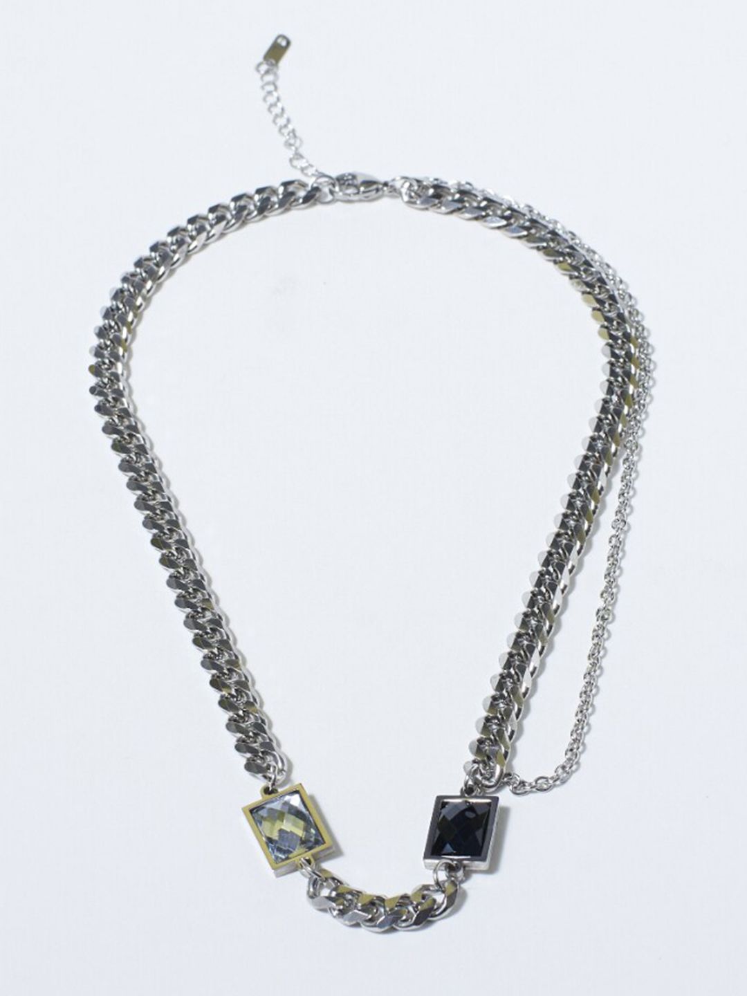 SALTY Men Stainless Steel Dainty Stone Chain