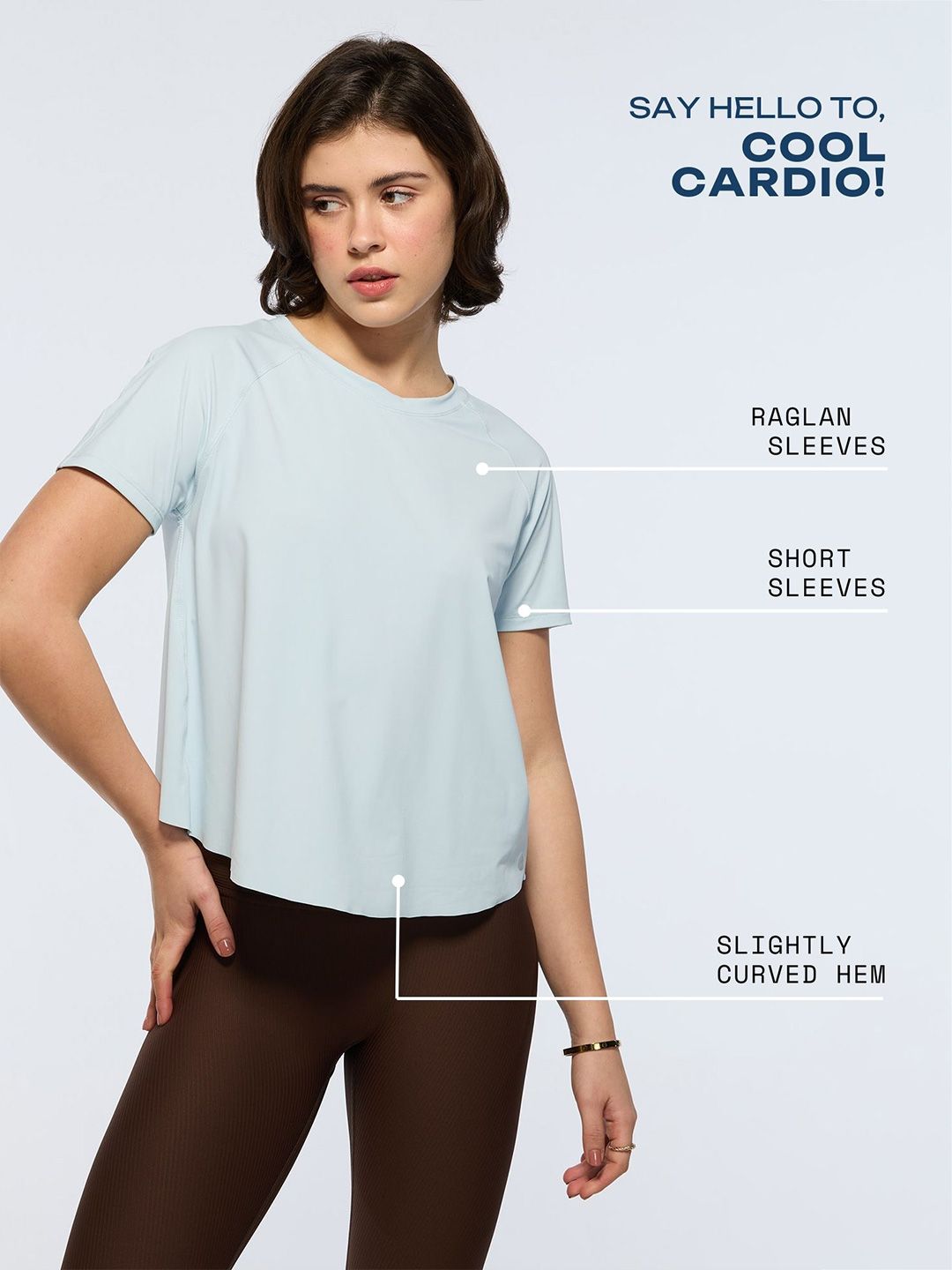 Sky Blue Overlap Tee