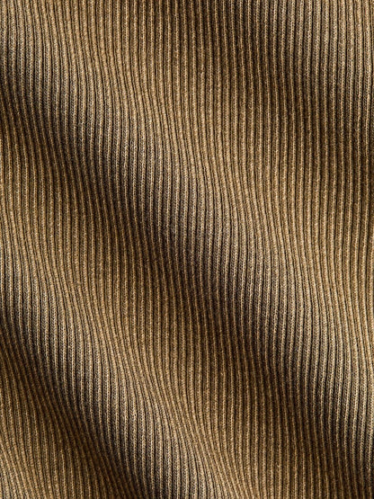 Rib-knit Boat-neck Top