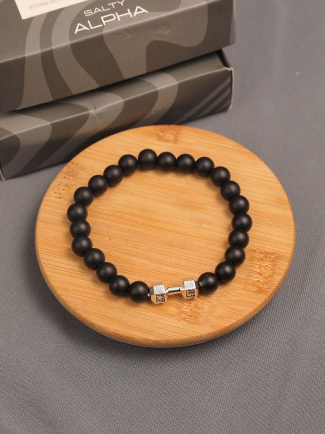 SALTY Men Strength Beads-Beaded Elasticated Bracelet