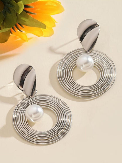 SALTY Aster Luxury Silver-Plated Hoop Earrings