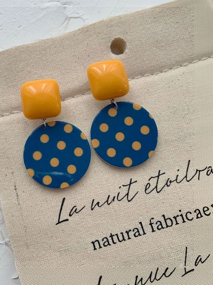 Circular Drop Earrings