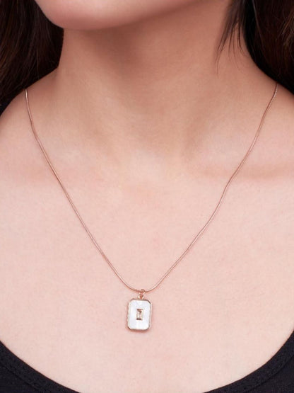 SALTY Stainless Steel Artificial Stones Studded Chain