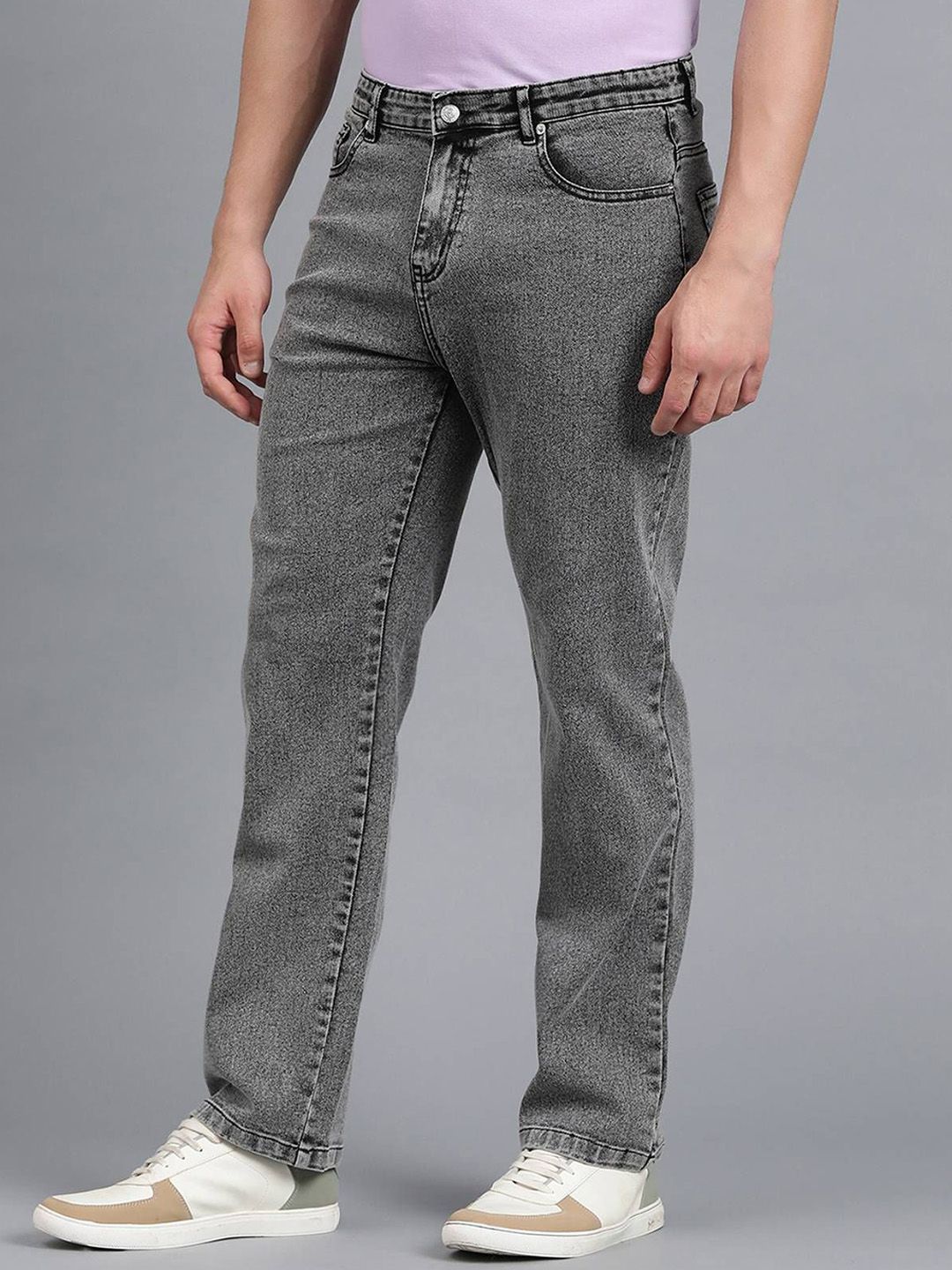 Men Regular Fit Mid-Rise Stretchable Jeans