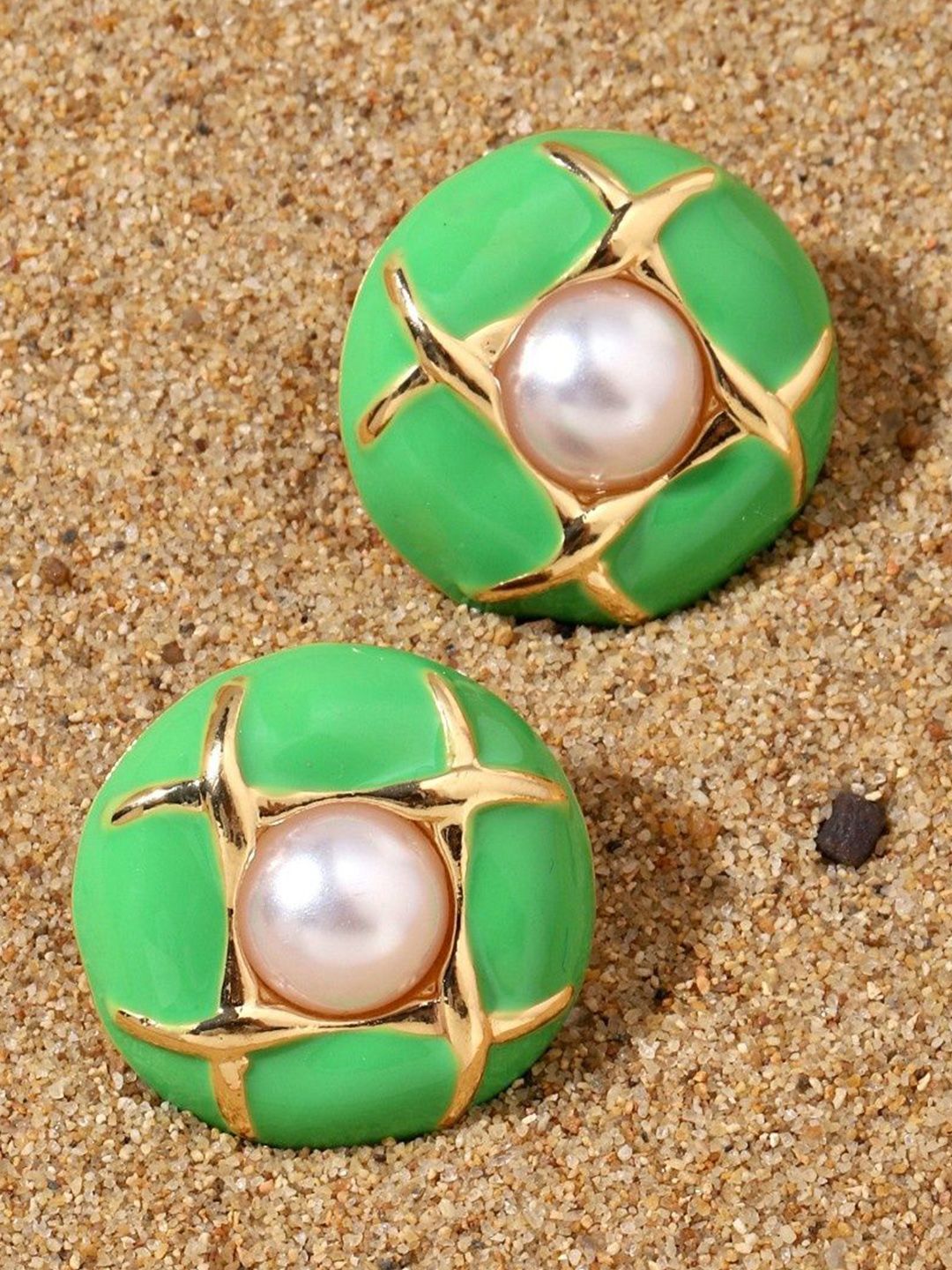 SALTY Contemporary Pearl Studs