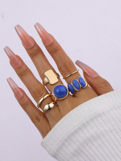 SALTY Set of 6 Streetwise Rings