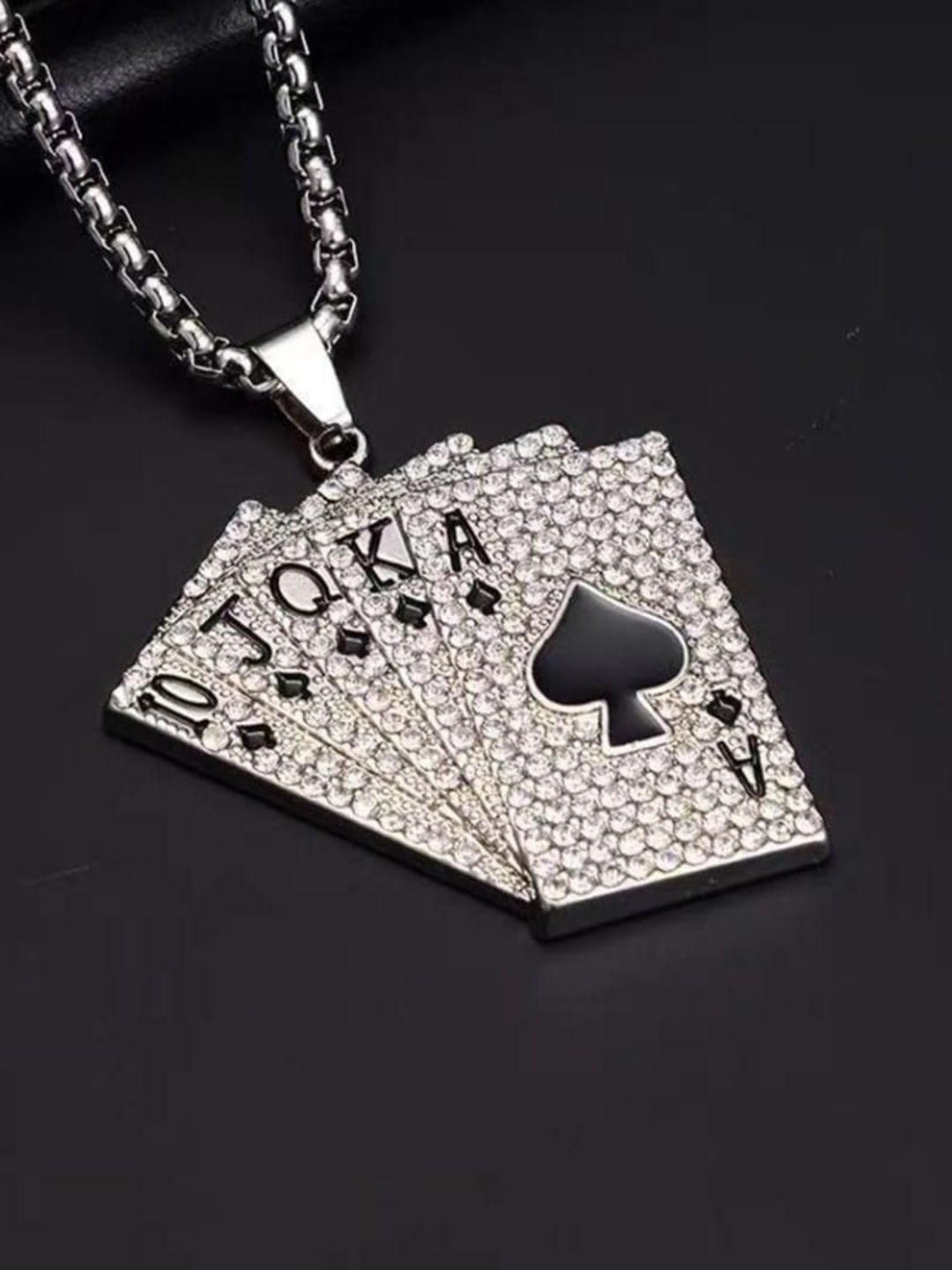 SALTY Men Quirky Cards Pendant with Chain