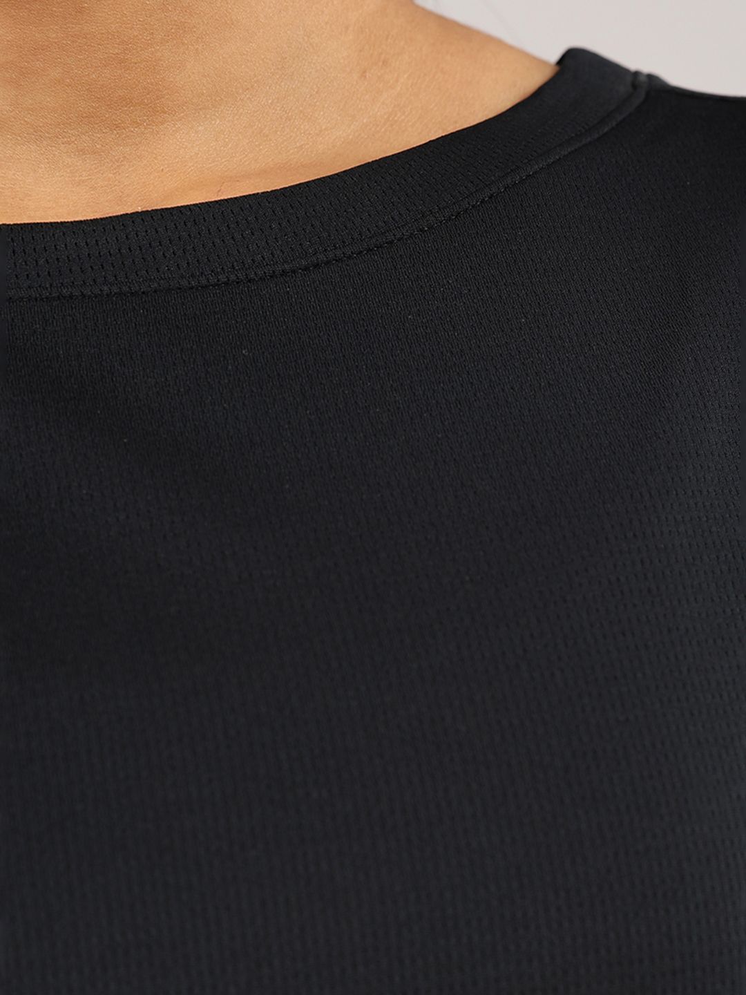 Women Solid Boat Neck Sports T-shirt
