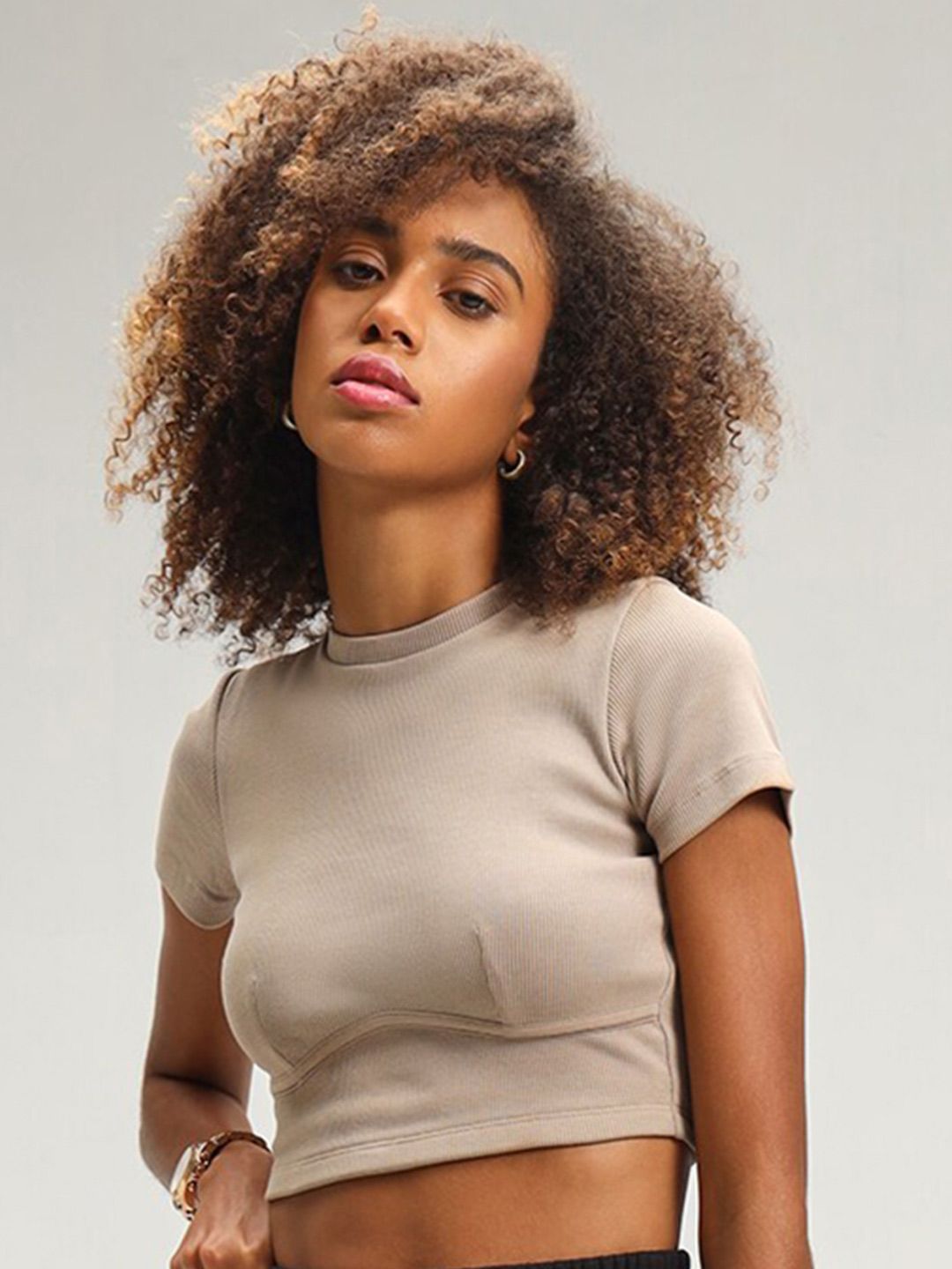 Vienna Mocha Snug Crop Top